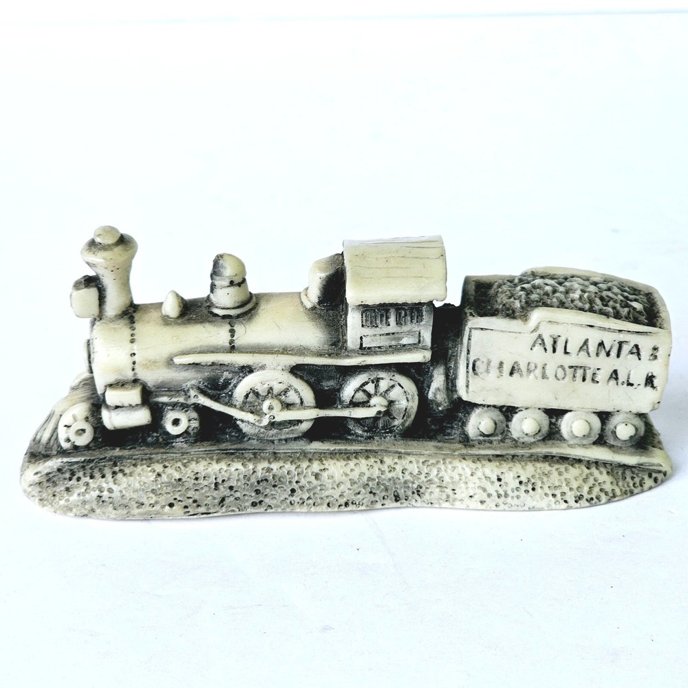 Vintage Georgia Marble‎ Atlanta Charlotte ALR Steam Train Figurine 541/3000